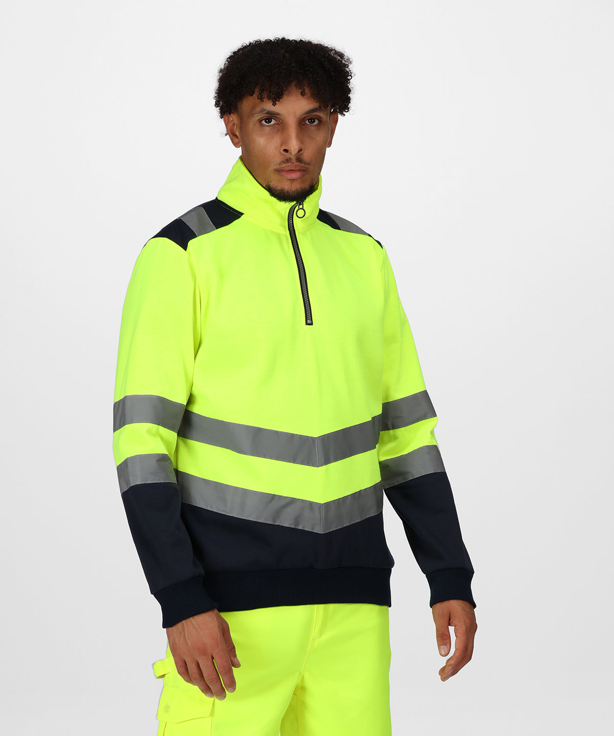 Pro Hi Vis 1/4 Zip Sweatshirt Regatta